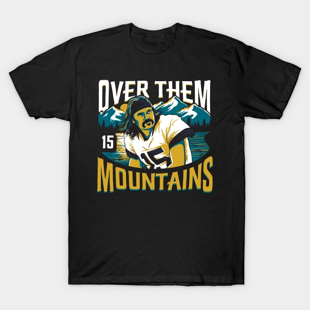 Gardner Minshew Jacksonville Uncle Rico Jaguars Mustache T-Shirt by stayfrostybro